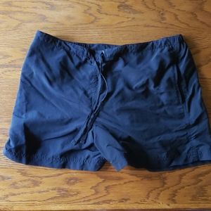LL Bean Black Athletic Nylon Shorts Size M